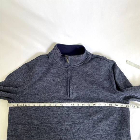 Mens Rorie Whelan Golf 1/4 Zip Pullover Sweatshirt Sweater Sz L Heather Blue - Picture 6 of 8